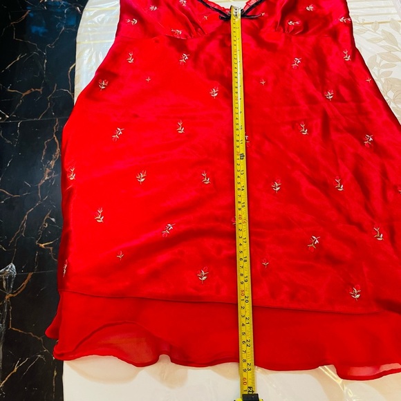 Set of 2 intimates sleepwear gown/ robe / shorts red/ blue Sz S/M - Picture 9 of 16